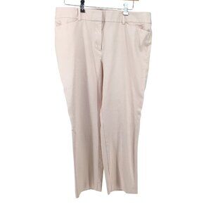Ann Taylor Factory The Crop Mid Rise Ankle Pants Pink Size 14